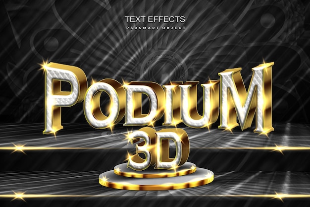 PSD gratuito mockup di sfondo 3d per prodotti da podio di lusso