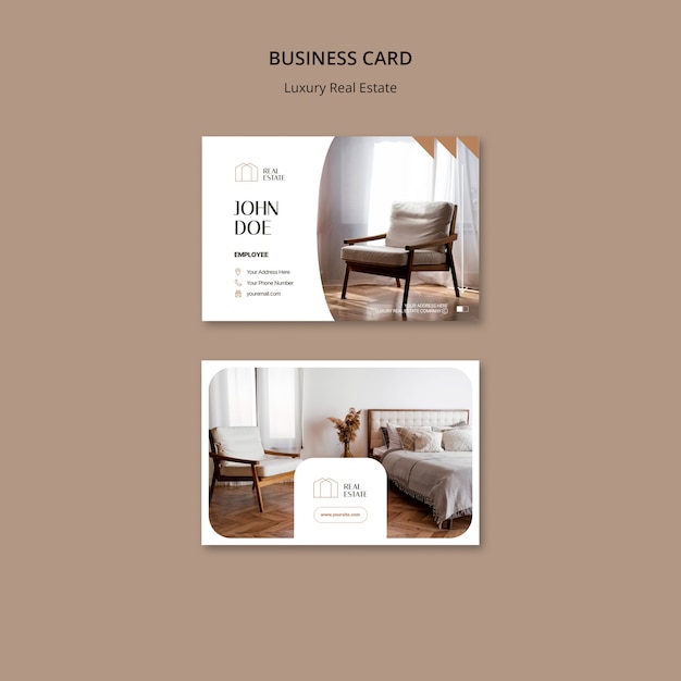 Luxury real estate  business card