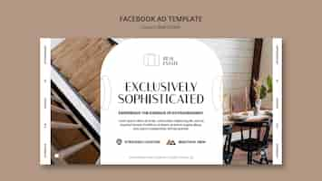 Free PSD luxury real estate  facebook template