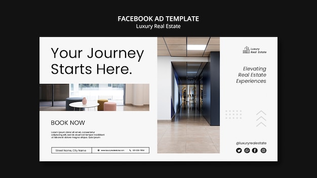luxury real estate facebook template