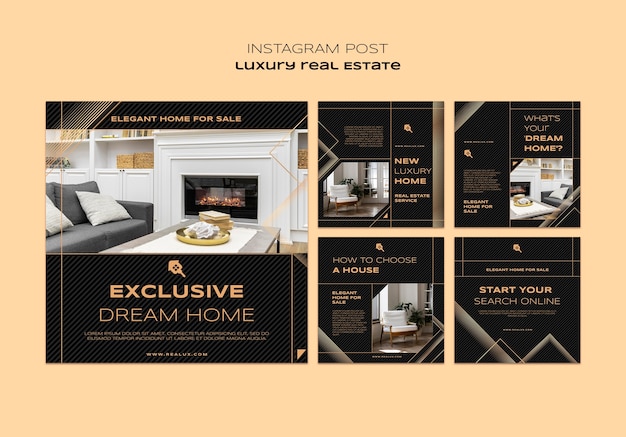 Luxury real estate   instagram posts