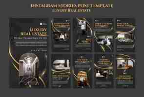 Free PSD luxury real estate instagram stories