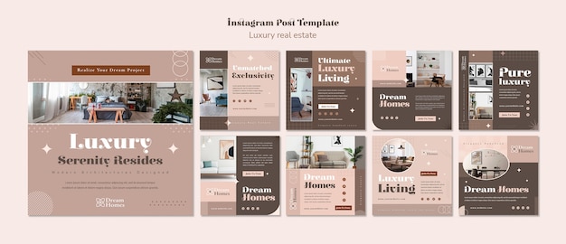 Luxury real estate template design