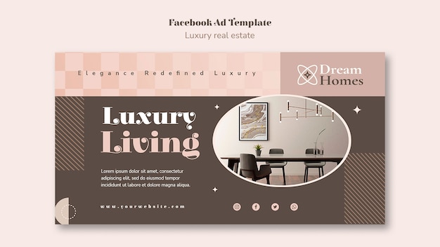 Luxury real estate template design