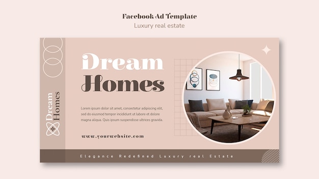 Luxury real estate template design