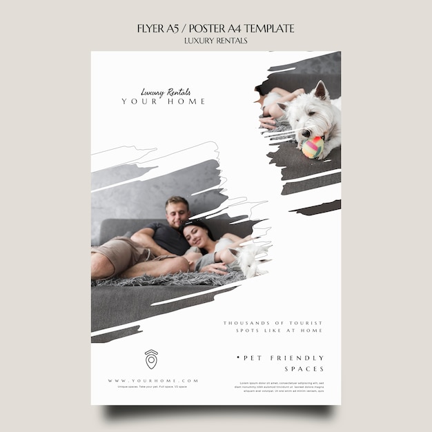 luxury rental print template