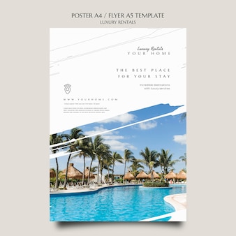 Luxury rental print template