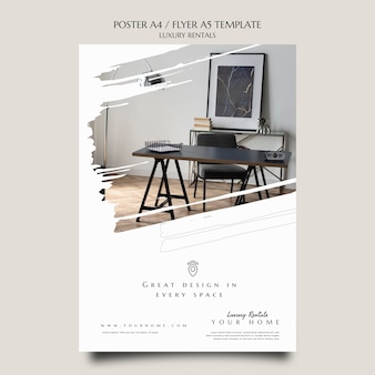 Luxury rental print template