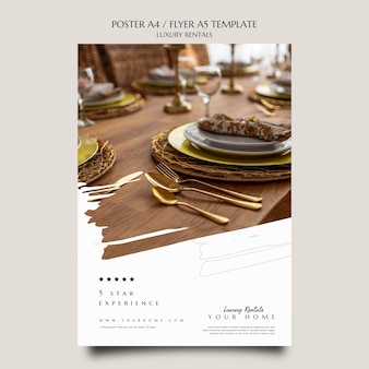 Luxury rental print template