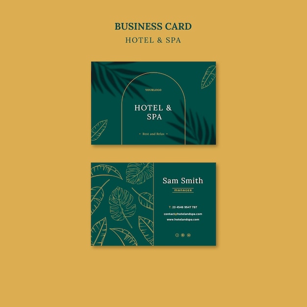 Luxury vacation rental business card template design