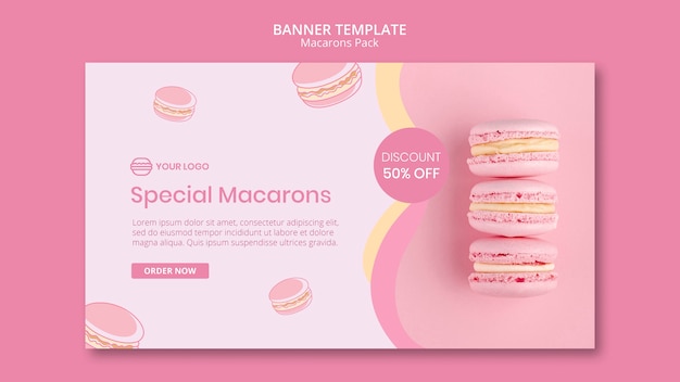 Macarons pack with discount