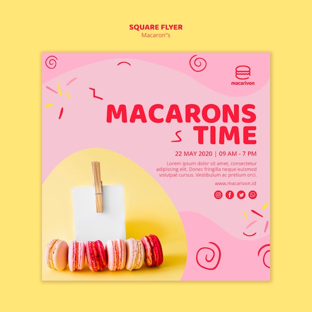 Macarons time square flyer