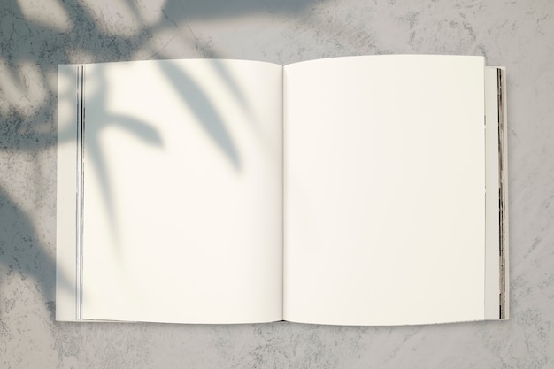 Free PSD magazine mockup with a blank space