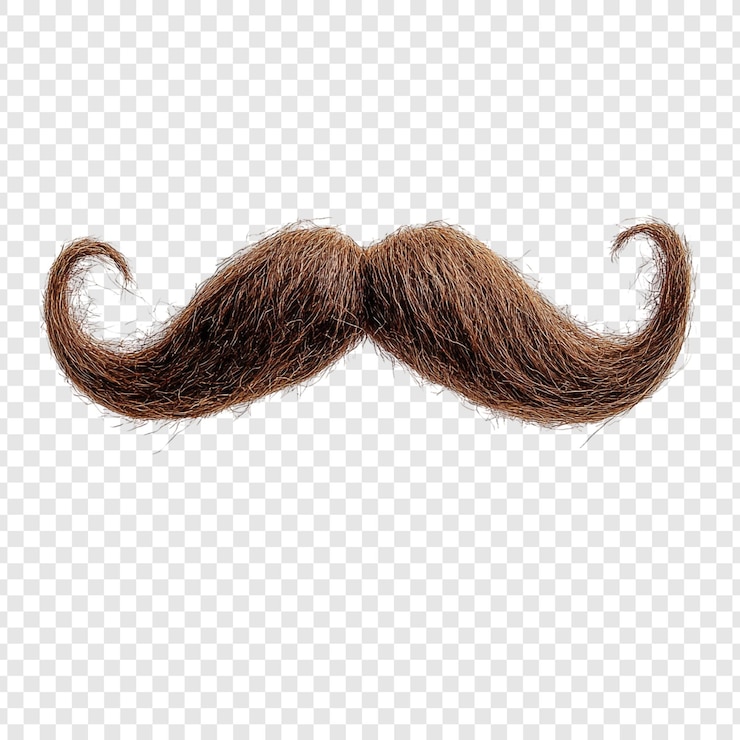 Free PSD magnificent handlebar mustache a symbol of vintage style and masculinity perfect for adding a touch of oldworld charm to your photos