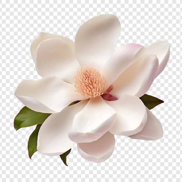 無料PSD 透明な背景に分離されたマグノリアの花