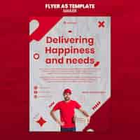 Free PSD mailer flyer template design