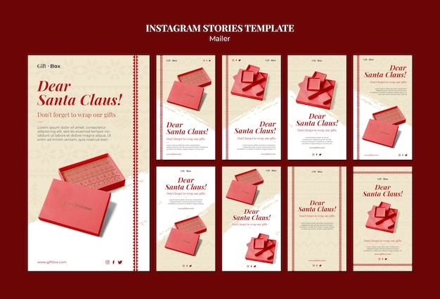 Mailer instagram story design template