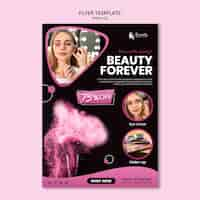 Free PSD make-up concept flyer template