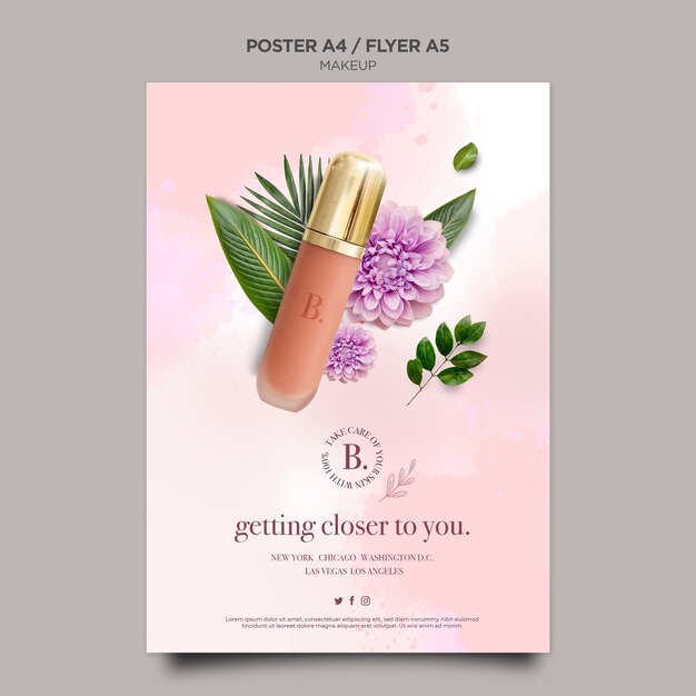 makeup concept flyer design