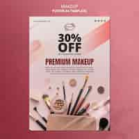 Free PSD makeup special offer poster template