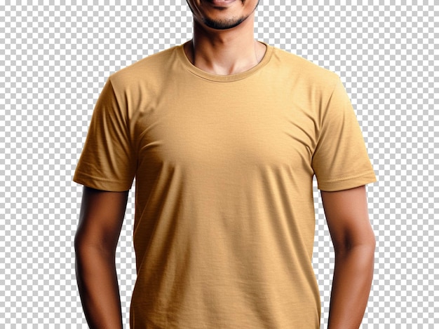 Man on tshirt isolated on background