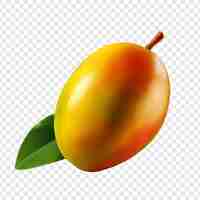 Free PSD mango isolated fruits on transparent background