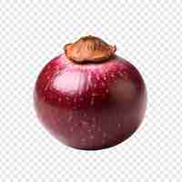 Free PSD mangosteen isolated on transparent background