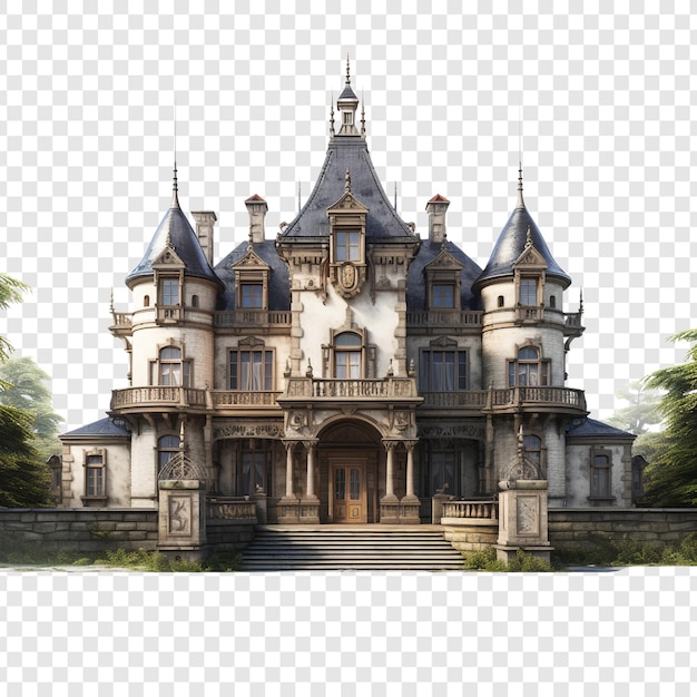 Free PSD manor house isolated on transparent background