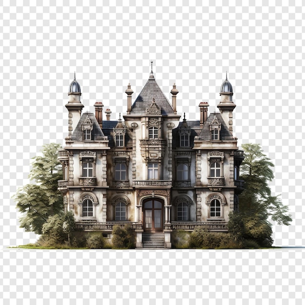 Free PSD manor house isolated on transparent background