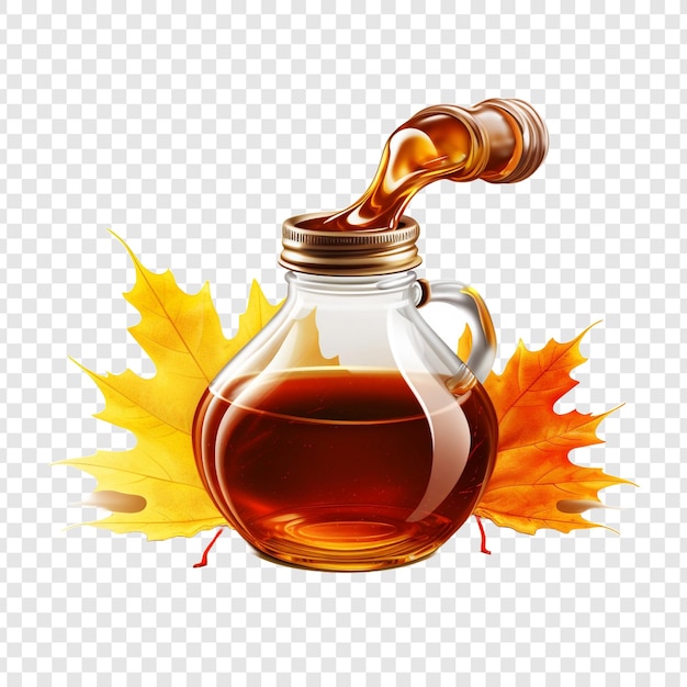 Free PSD maple syrup isolated on transparent background