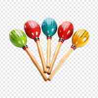 Free PSD maracas isolated on transparent background