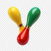 Free PSD maracas isolated on transparent background