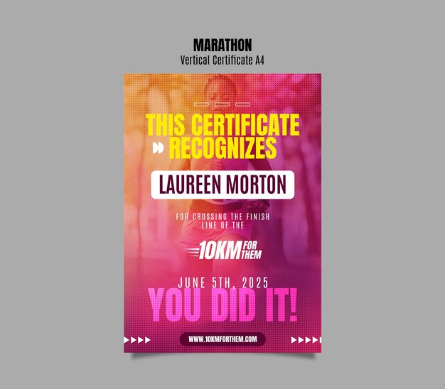 marathon event template