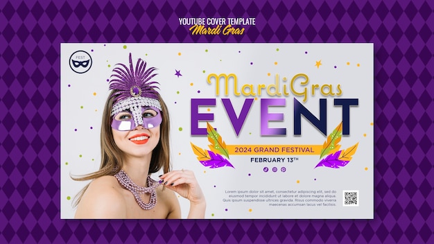 Mardi gras template design