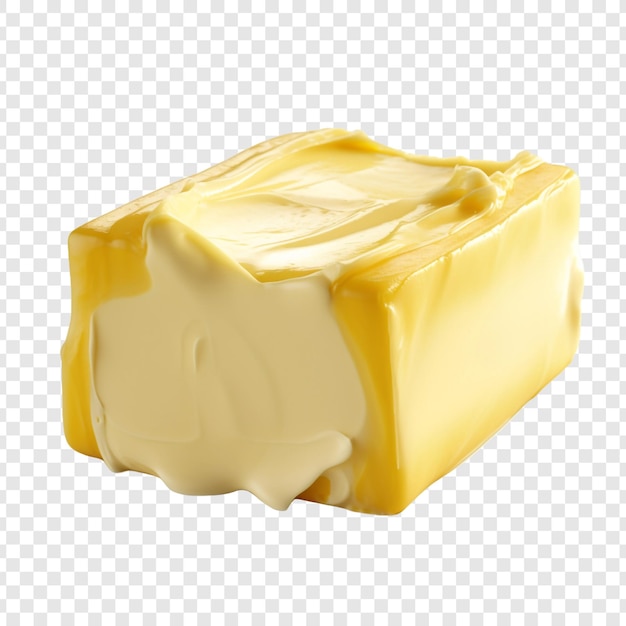 Margarina isolata su sfondo trasparente