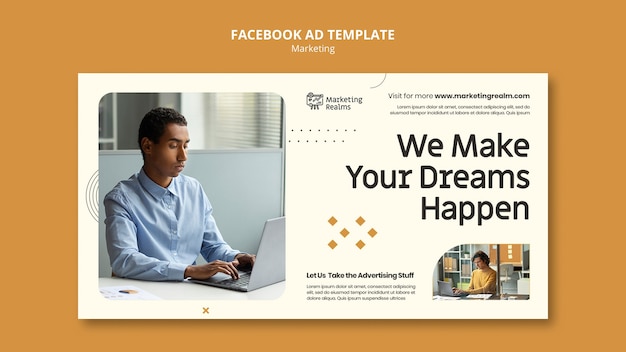 Free PSD marketing and advertising business social media promo template