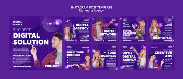 Free PSD Marketing Agency Template Design – Download for Free