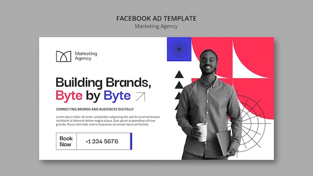 Free PSD marketing agency template design