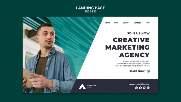 Marketing agency web template