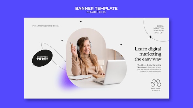 Marketing banner template design