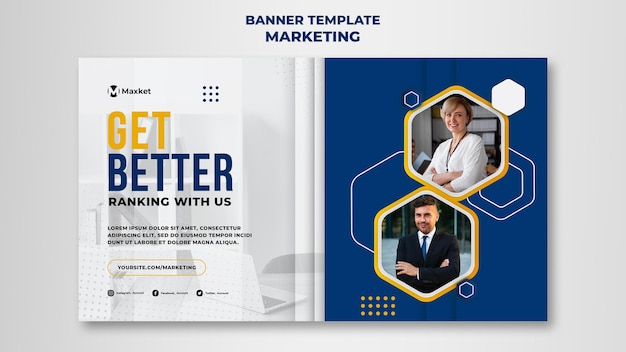 Marketing business banner template