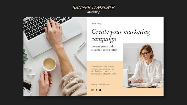 Marketing Campaign Banner Template – Free Download