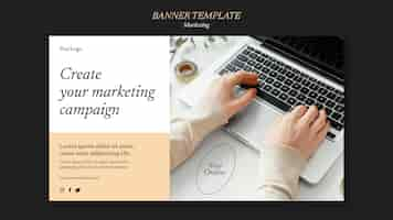 Free PSD marketing campaign banner template