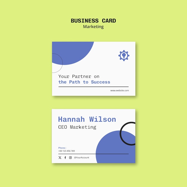Marketing stationery template