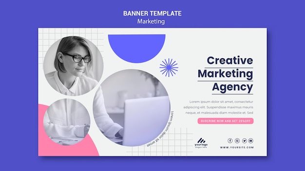 Marketing strategy banner template