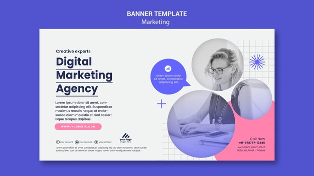 Marketing strategy banner template