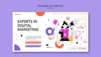 Free PSD marketing strategy facebook template