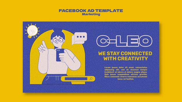 マーケティング戦略facebookテンプレート
