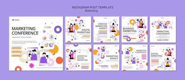 マーケティング戦略instagram投稿テンプレート