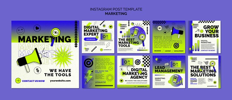 無料PSD マーケティング戦略のinstagramの投稿